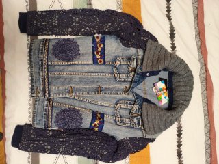 Chaqueta Desigual Exotic Crochet Talla 36