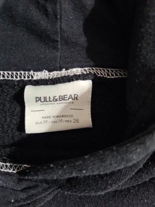 Sudadera Pull&Bear New York Long Island Negra