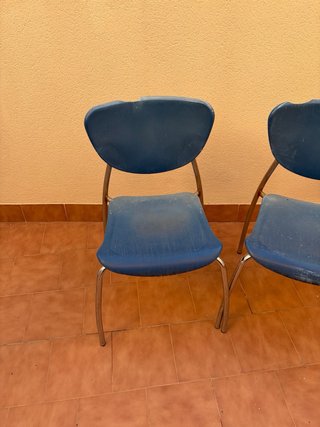 Sillas de jardín azules (Set de 6)