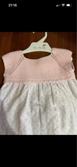 Vestido y patucos bebé 3-6 meses