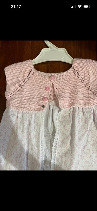 Vestido y patucos bebé 3-6 meses