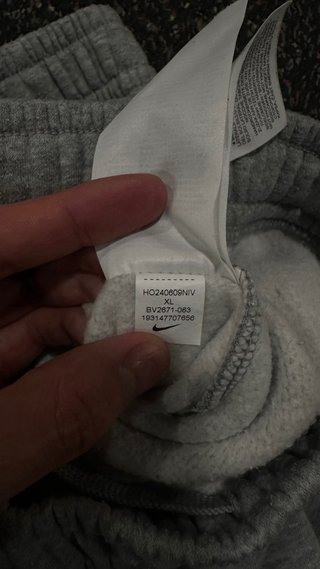 Pantalón Chándal Nike Gris Talla XL