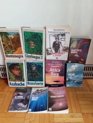 Novelas de Alberto Vázquez-Figueroa 2€ cada libro