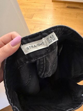 Jeans OVS neri straight 100% cotone taglia EUR 42