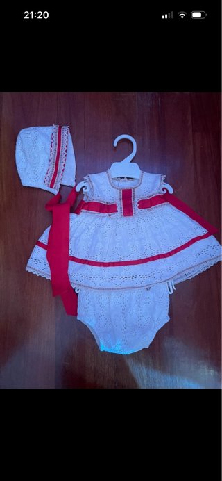 Jesusito 6 meses blanco y rojo