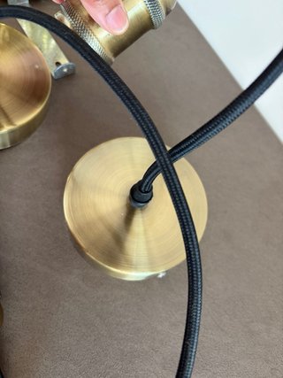 Lámparas de techo oro viejo (x2)