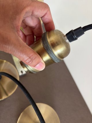 Lámparas de techo oro viejo (x2)