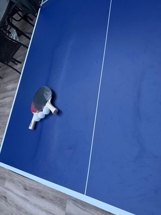 Mesa de ping pong azul
