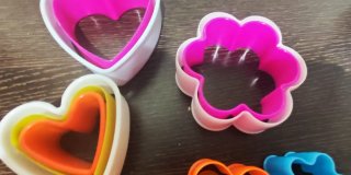 Set di stampi per pasticceria cuore e fiore