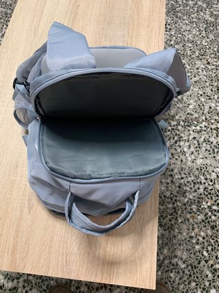Mochila de viaje azul/gris