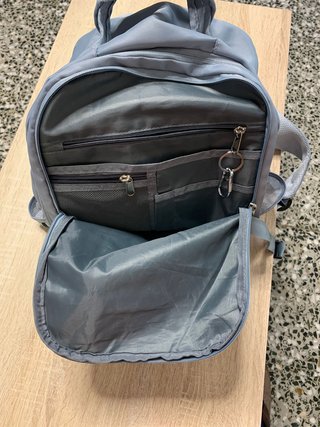 Mochila de viaje azul/gris
