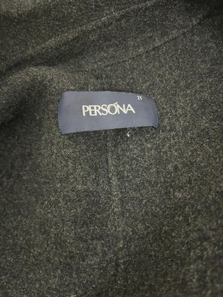 Cappotto Persona Nero Taglia 50/52 Vintage