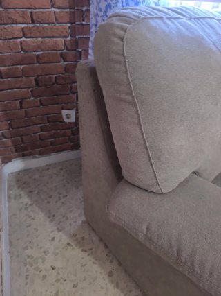 Sofá de 2 plazas con funda patchwork