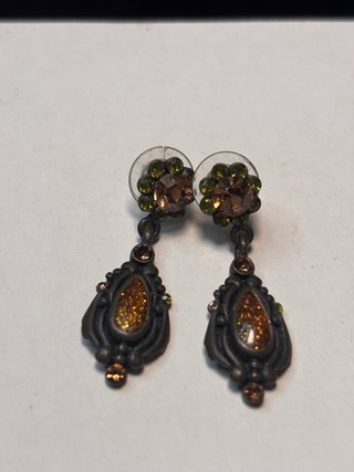 Pendientes Vintage Flor y Lágrima