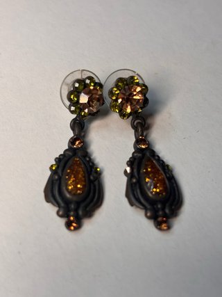 Pendientes Vintage Flor y Lágrima