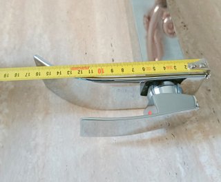 Grifo alto de lavabo baño plateado monomando nuevo