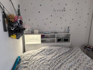 Cabecero cama con luces LED
