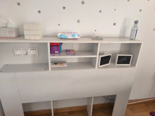 Cabecero cama con luces LED