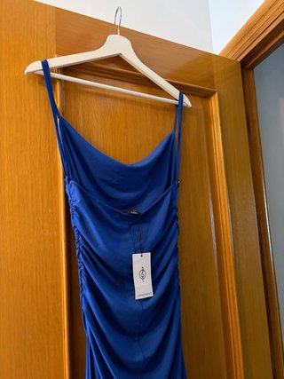 Vestido largo azul