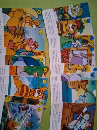 Lote 5 Barajas Wuzzles Disney Fournier 1985Vintage