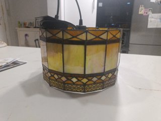 Lámpara Techo Cristal tipo Tiffany 1 Luminaria