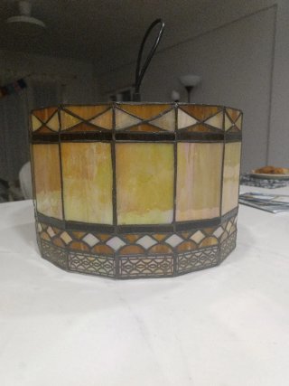 Lámpara Techo Cristal tipo Tiffany 1 Luminaria