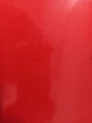 Cestino gettacarta Kartell rosso