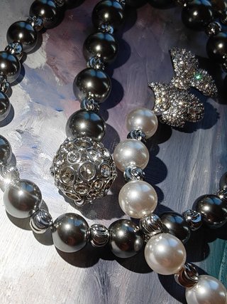 Collar Perlas Vidrio: ¡Degradado y Multiforma!