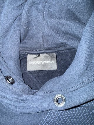 Felpa Emporio Armani con cappuccio Blu M