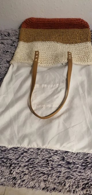 Bolso playero tejido grande