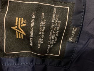 Chaqueta Alpha Industries Azul