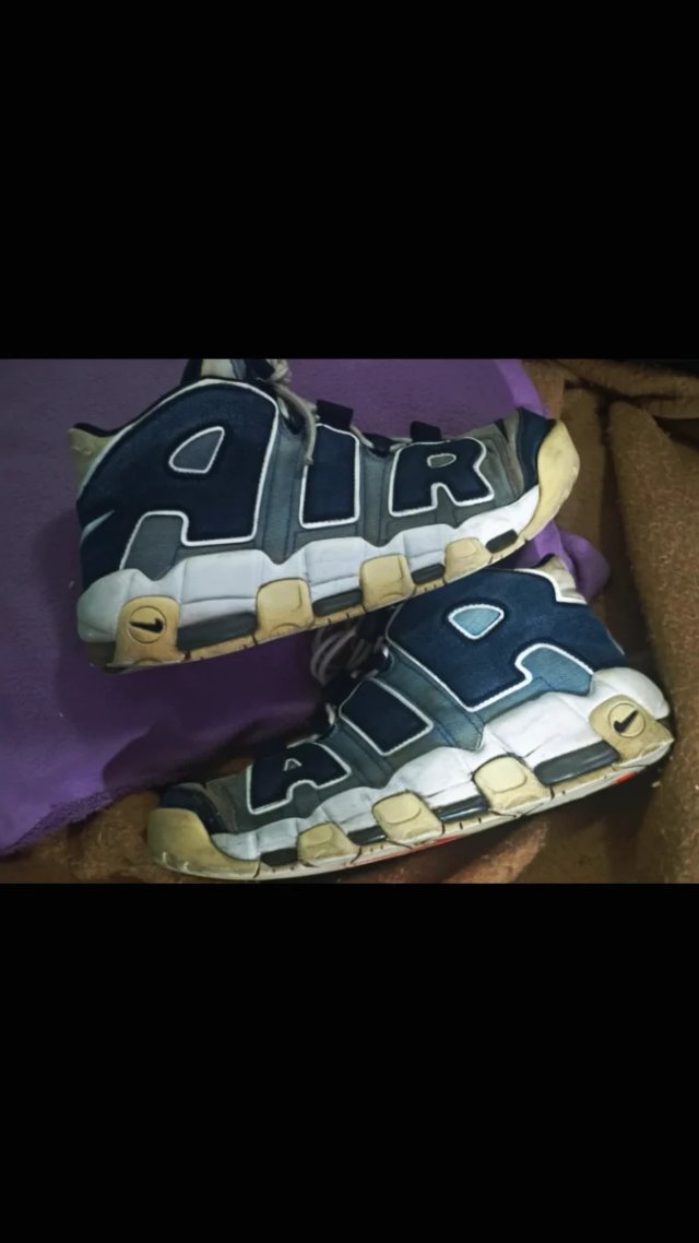 Sneakers Nike Air More Uptempo Blu Grigio