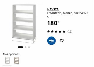 Estantería IKEA HAVSTA Blanca + Zócalo
