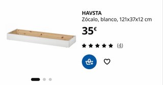 Estantería IKEA HAVSTA Blanca + Zócalo