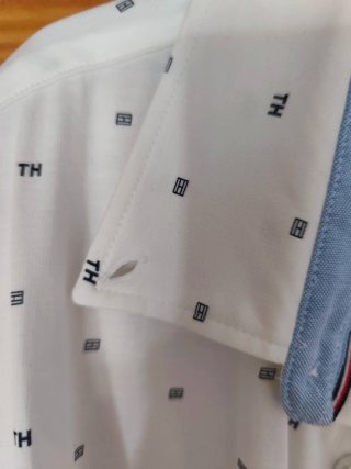 Camisa Tommy Hilfiger niño blanca