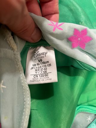 Disfraz Elsa Frozen Verde Disney talla 6