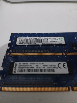 Lote 2 Memorias RAM DDR3 8GB Kingston