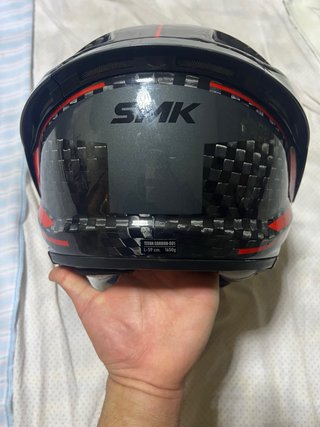 Casco de moto negro SMK TITAN NERO