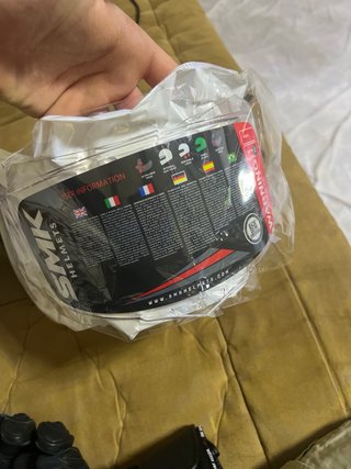 Casco de moto negro SMK TITAN NERO