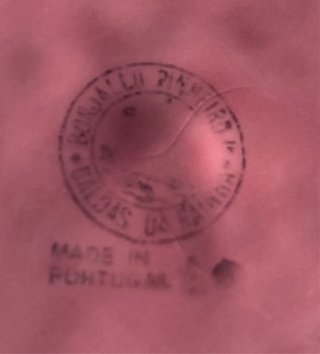 Prato Bordallo Pinheiro antigo rosa