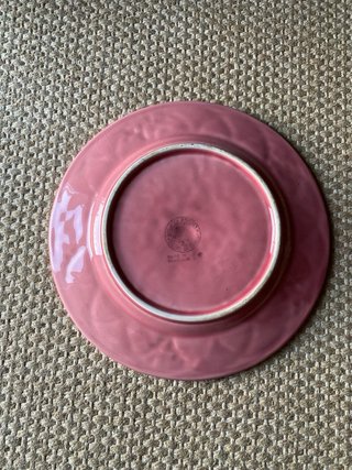 Prato Bordallo Pinheiro antigo rosa