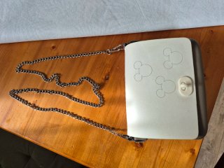 Borsa O bag bianca e gialla