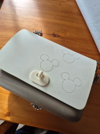 Borsa O bag bianca e gialla