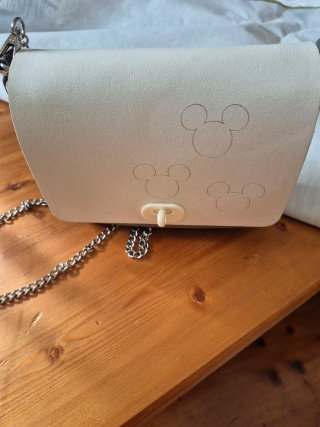 Borsa O bag bianca e gialla