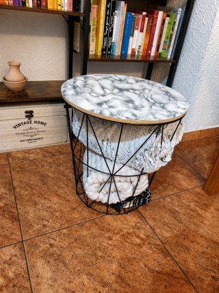 Mesa auxiliar industrial con almacenaje
