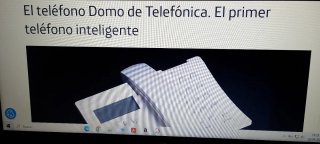 Teléfono Fijo Vintage Telefónica Blanco