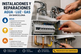 Instalaciones/reparaciones domésticas en Barcelona
