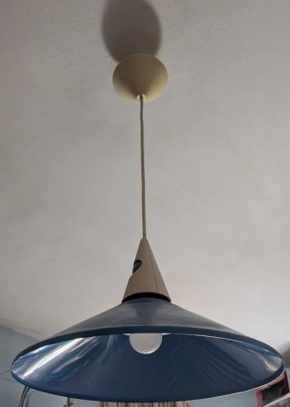 Lámpara colgante metal y plástico