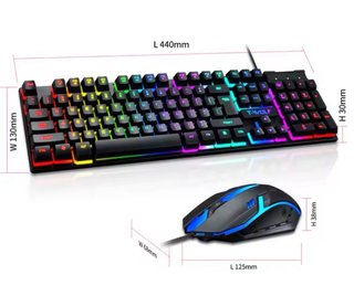 Teclado Gamer y ratón TF20 Rainbow Backlit