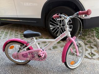Bicicleta niña BTWIN rosa